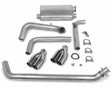 Hooker Super Competition 1983-1992 Chevrolet Camaro Cat-Back Exhaust System 16820HKR for 1983-1992 Chevy Firebird polished aluminum