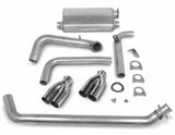 Hooker Super Competition 1983-1992 Chevrolet Camaro Cat-Back Exhaust System 16820HKR for 1983-1992 Chevy Firebird polished aluminum