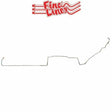 t 1983-86 Ford Mustang Intermediate Brake Line w/ Sub-Frame Connectors - ZIN8301SS Fine Lines
