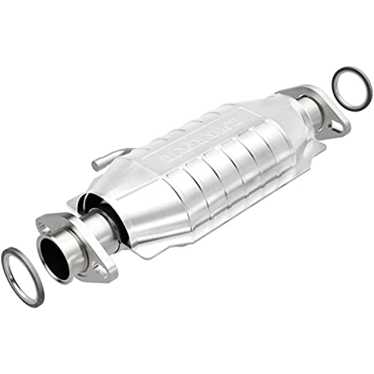 MagnaFlow direct-fit catalytic converter fits 1985-1988 Chevrolet Nova 1.6L and 1983-1988 Toyota Corolla 1.6L stainless steel CARB compliant