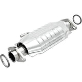 MagnaFlow direct-fit catalytic converter fits 1985-1988 Chevrolet Nova 1.6L and 1983-1988 Toyota Corolla 1.6L stainless steel CARB compliant
