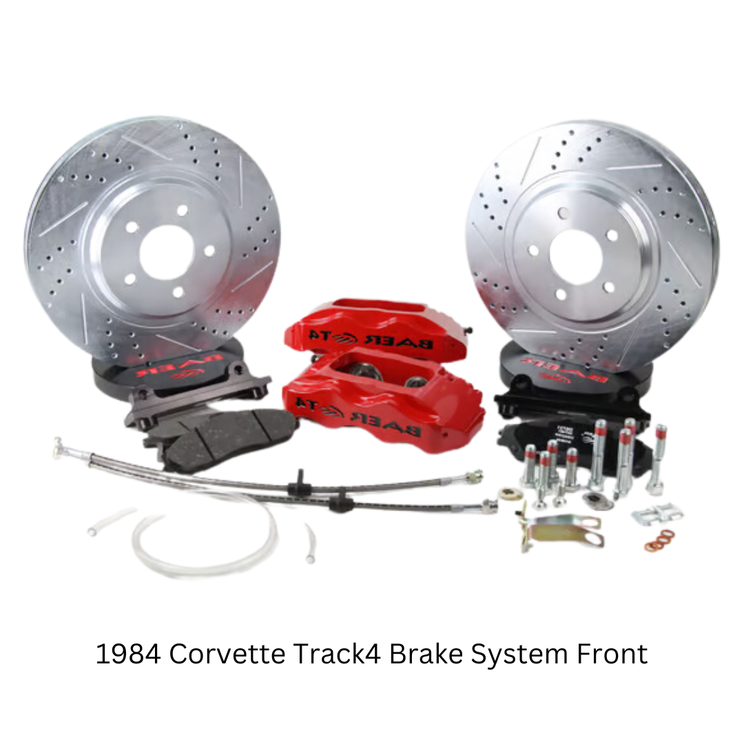 1984 Corvette Track4 Brake System Front 4301412HO stainless steel slotted