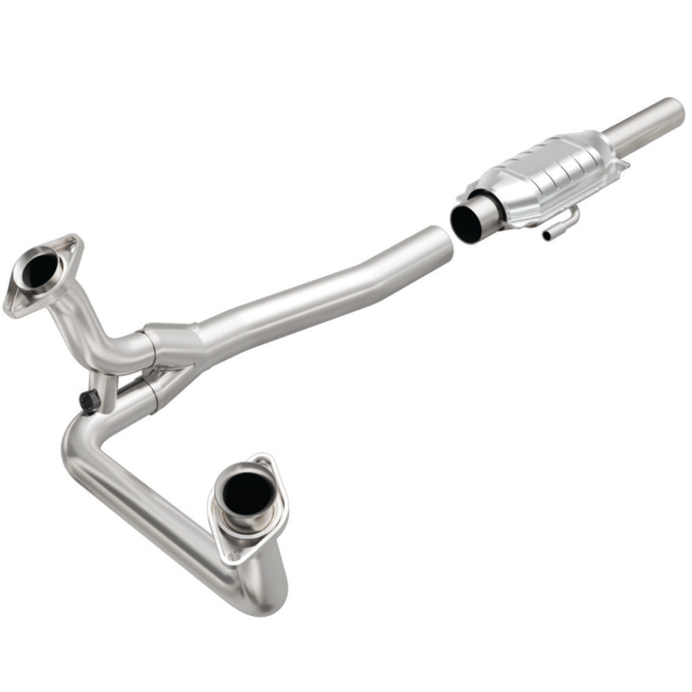 MagnaFlow direct-fit catalytic converter for 1985-1995 Ford stainless steel Federal EPA compliant OBDII 93307