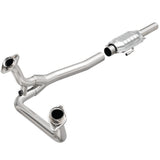 MagnaFlow direct-fit catalytic converter for 1985-1995 Ford stainless steel Federal EPA compliant OBDII 93307