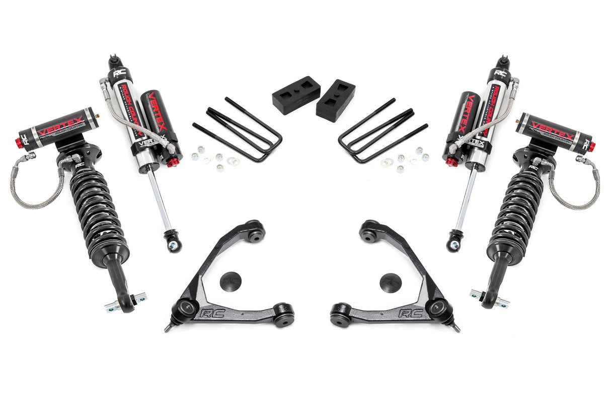Fits Chevy/GMC 1500 (07-13) 3.5" Lift Kit; Forged UCA; Cast Steel; Vertex; 19850