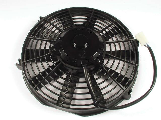 Mr. Gasket electric cooling fan reversible 12 inch diameter CFM 1986 black 1400