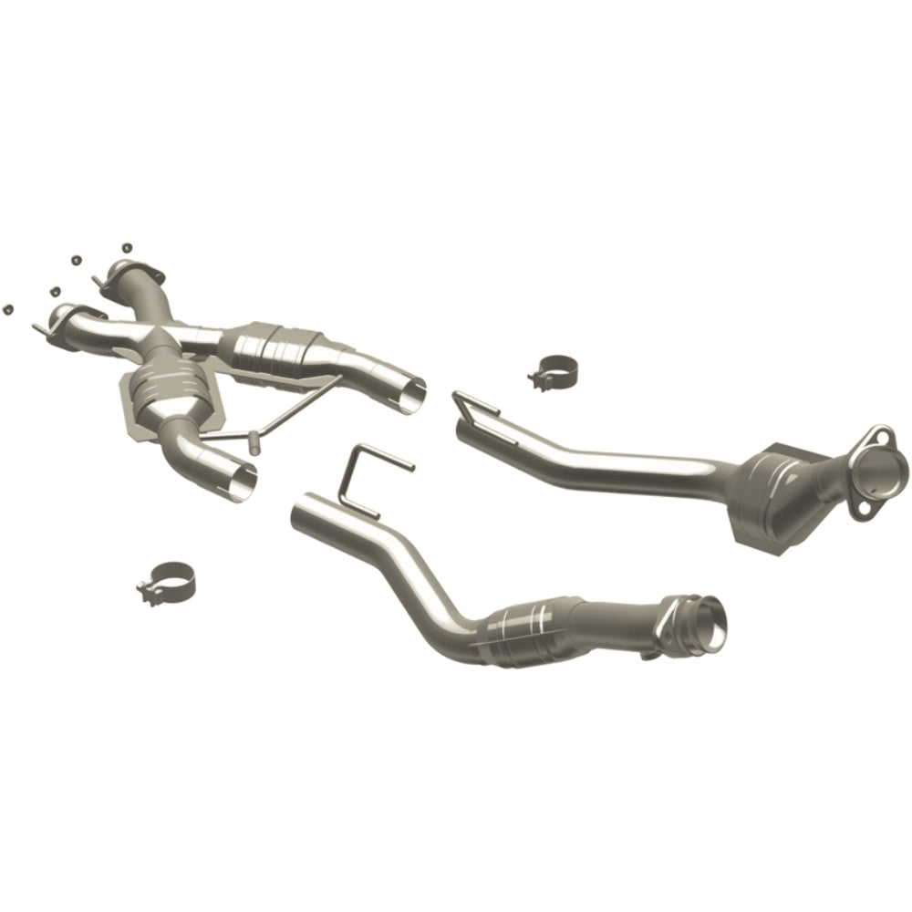 MagnaFlow direct-fit catalytic converter for 1986-1993 Ford Mustang stainless steel CARB compliant 337338
