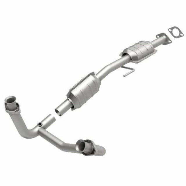 MagnaFlow direct-fit catalytic converter for 1986-1997 Ford stainless steel Federal EPA compliant OBDII 93304
