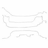 Front Brake Line Kit for 1986-1987 Chevy Corvette stainless steel
