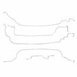 Front Brake Line Kit for 1986-1987 Chevy Corvette stainless steel