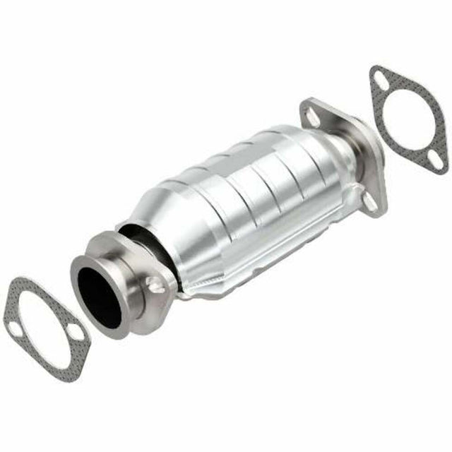 MagnaFlow direct-fit catalytic converter for 1987-1989 Nissan 2.25 inch inlet/outlet stainless steel Federal EPA compliant OBDII 22764