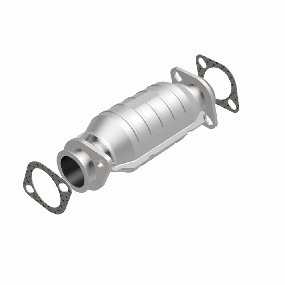 MagnaFlow direct-fit catalytic converter for 1987-1989 Nissan 2.25 inch inlet/outlet stainless steel Federal EPA compliant OBDII 22764