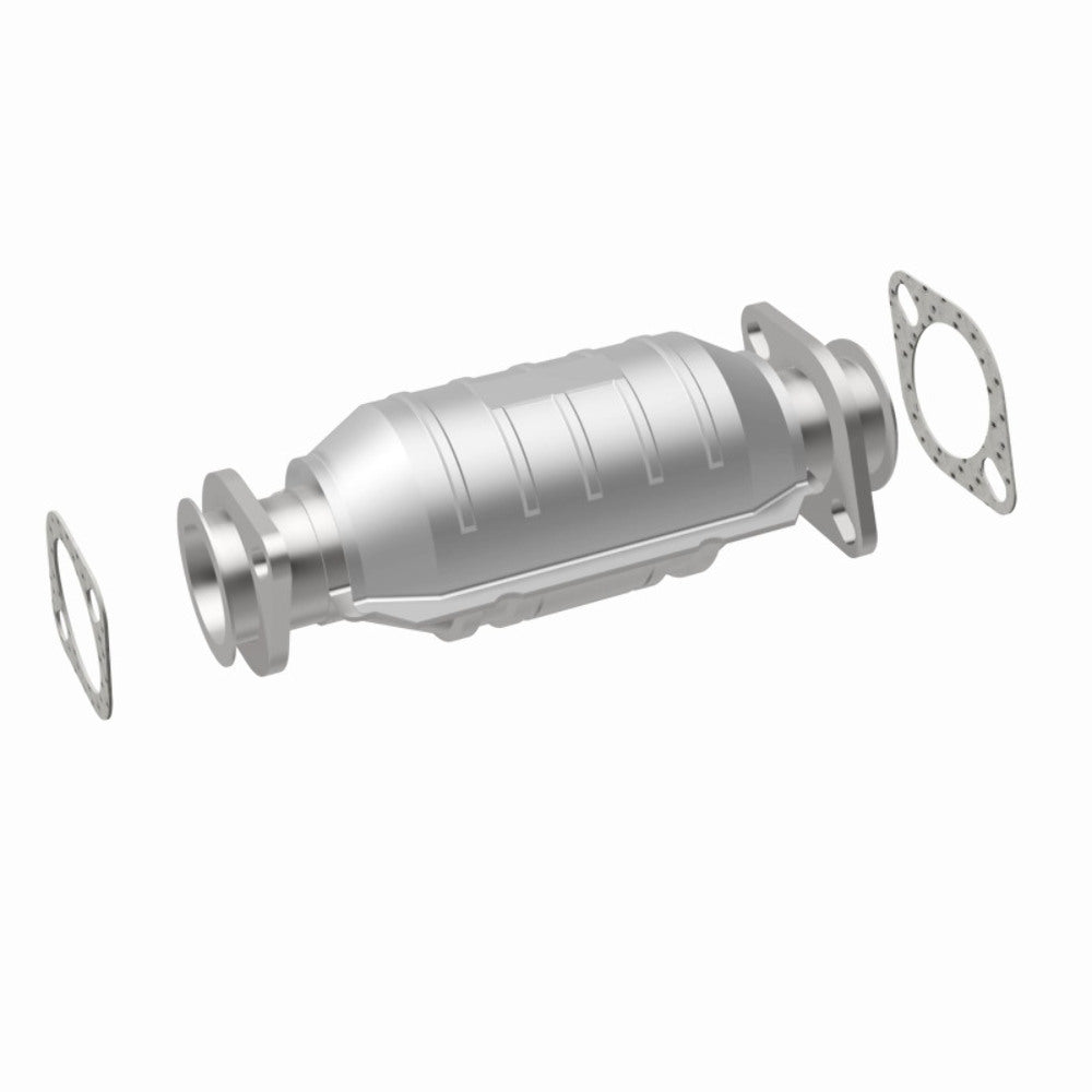 MagnaFlow direct-fit catalytic converter for 1987-1989 Nissan 2.25 inch inlet/outlet stainless steel Federal EPA compliant OBDII 22764