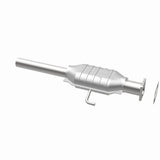 MagnaFlow direct-fit catalytic converter for 1987-1990 Jeep Wrangler 2.5 inch inlet/outlet stainless steel Federal EPA compliant OBDII 23225