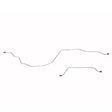 t 1987-1997 Ford F-250 Rear Axle Brake Line Kit Non-Dually, 3" Brake Shoes Steel TRA9641OM Fine Lines