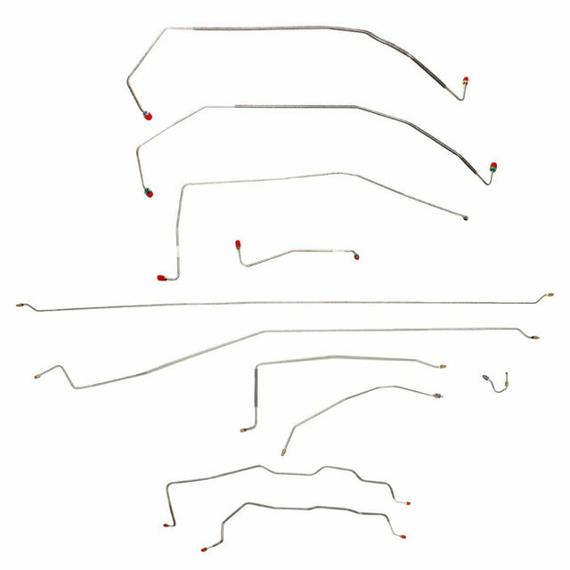 Brake Line Set for 1987-1991 Chevy R3500 Complete 2WD long bed stainless steel