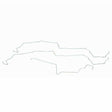 Fuel Line Kit for 1987-1993 Ford Mustang stainless steel