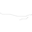 t 1987-97 Ford 150/250/350 Intermediate Brake Line Ext 8ft Bed Stainless TIN9541SS Fine Lines