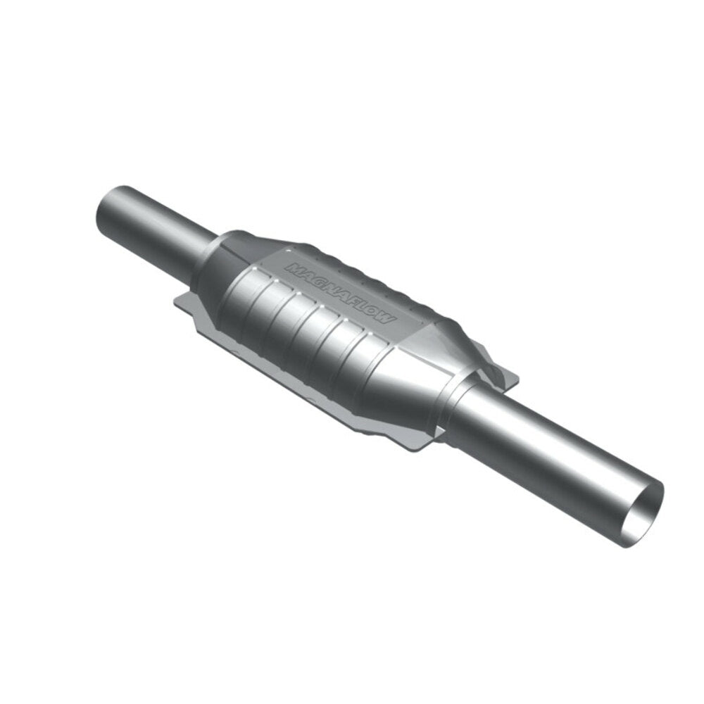 MagnaFlow direct-fit catalytic converter fits 1988-1991 Oldsmobile Cutlass Calais 2.25 inch inlet/outlet stainless steel Federal EPA compliant OBDII 23467