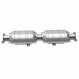 MagnaFlow direct-fit catalytic converter fits 1988 Mitsubishi Galant 3.0L and 1990 Mitsubishi Sigma 3.0L stainless steel Federal EPA compliant OBDII 23250