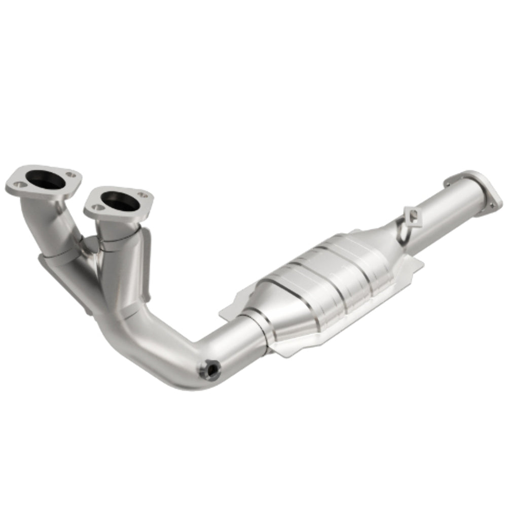 MagnaFlow direct-fit catalytic converter fits 1993-1994 Saab 9000 2.3L and 1993-1994 Saab 9000 stainless steel Federal EPA compliant OBDII 23138