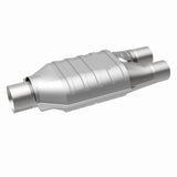 MagnaFlow universal catalytic converter 2.5 inch inlet/outlet stainless steel CARB compliant 338037