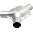 MagnaFlow universal catalytic converter driver side 2.25 inch inlet/outlet stainless steel CARB compliant 338042