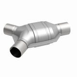 MagnaFlow universal catalytic converter driver side 2.25 inch inlet/outlet stainless steel CARB compliant 338042