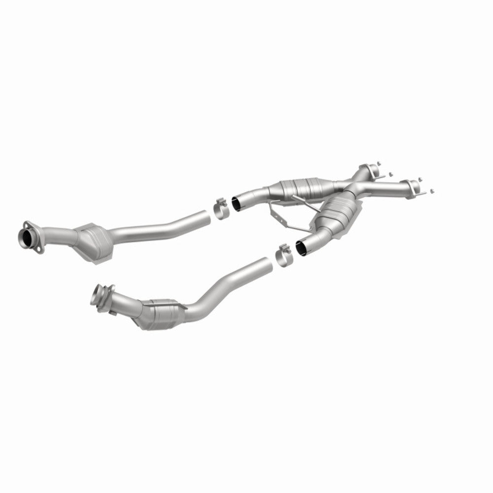 MagnaFlow direct-fit catalytic converter for 1994-1995 Ford Mustang stainless steel CARB compliant 337339