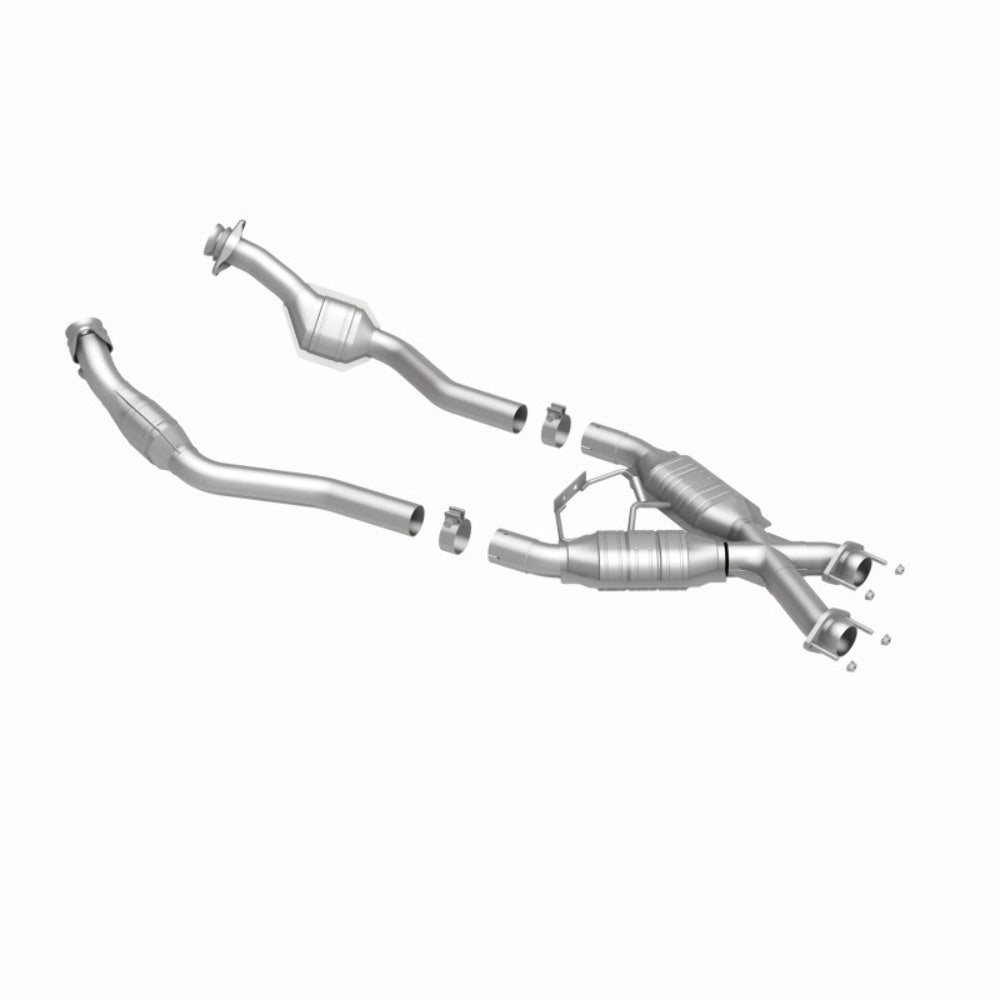 MagnaFlow direct-fit catalytic converter for 1994-1995 Ford Mustang stainless steel CARB compliant 337339