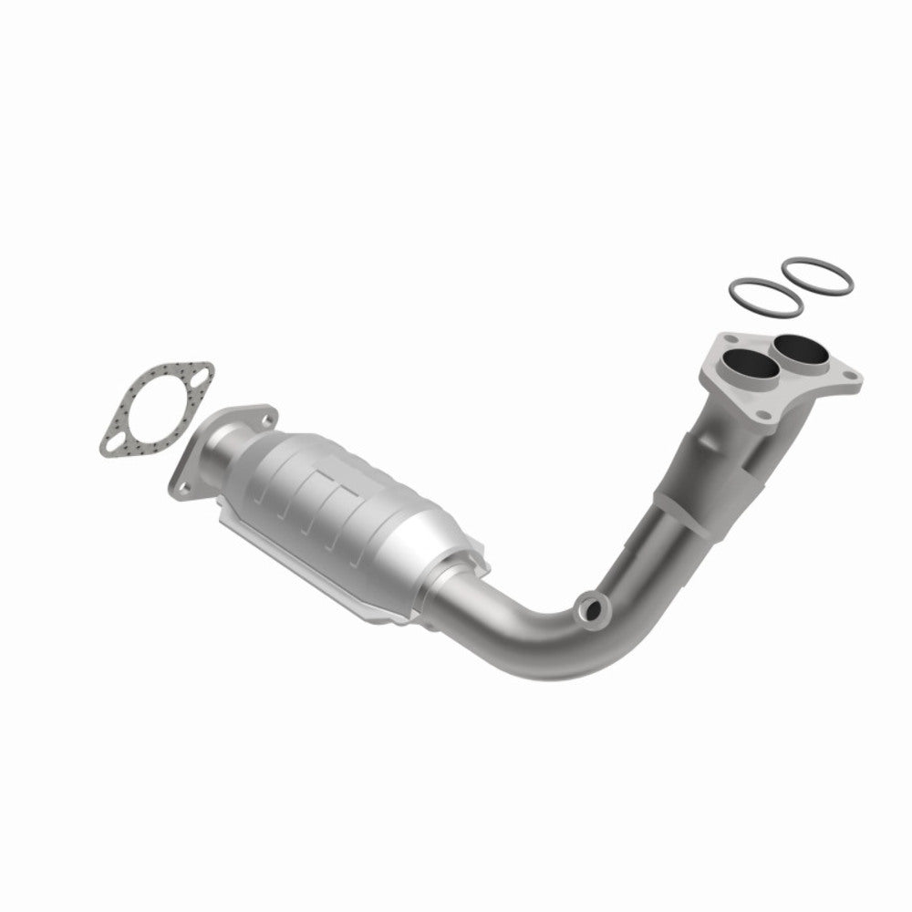 MagnaFlow direct-fit catalytic converter fits 1994-2002 Nissan Quest and 1994-1997 Mercury Villager, this and 1994-1997 Mercury Villager stainless steel Federal EPA compliant OBDII