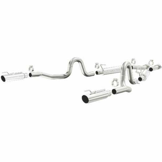 MagnaFlow cat-back exhaust system for 1996-1998 Ford Mustang stainless steel polished 15677