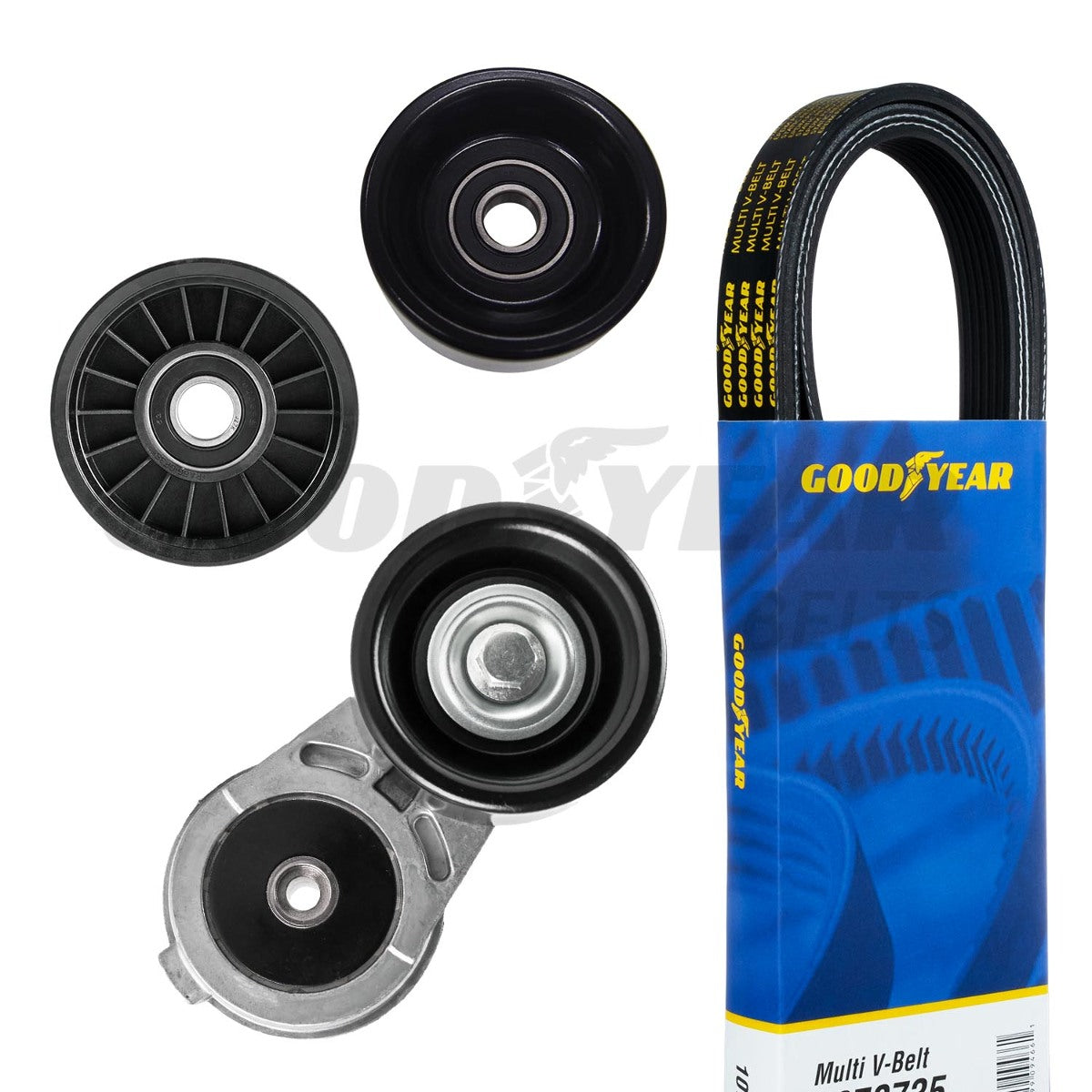 t 1994 Ford F-250 Serpentine Belt Drive Component Kit Goodyear 3026 Good Year Belts