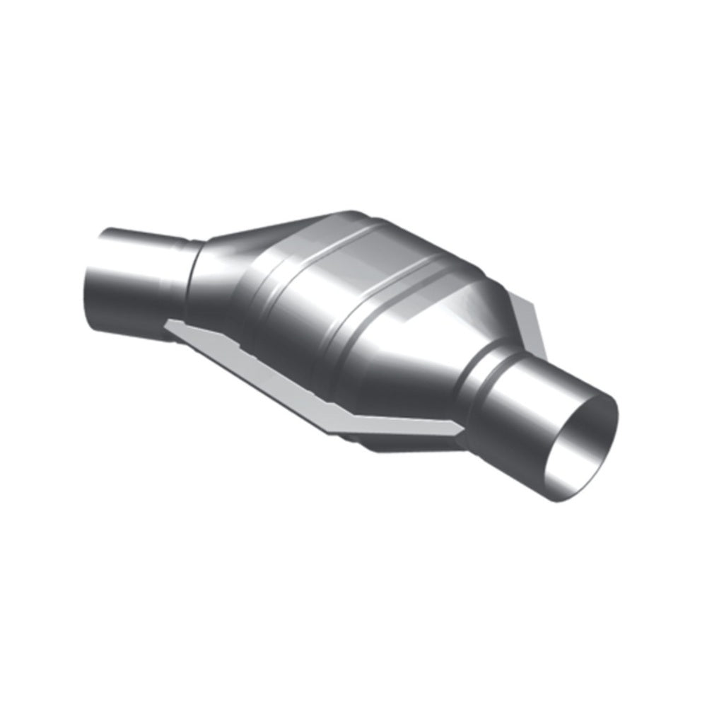MagnaFlow universal catalytic converter 2.25 inch inlet/outlet stainless steel CARB compliant 444075
