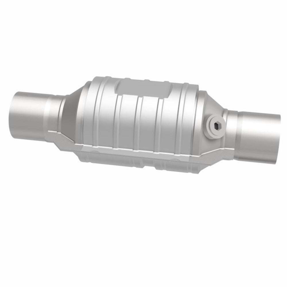 MagnaFlow universal catalytic converter 2.25 inch inlet/outlet stainless steel Federal EPA compliant OBDII 51235