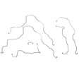 Front Brake Line Kit for 1996-1901 Lexus AWABS ABS 4WD stainless steel