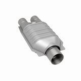 MagnaFlow universal catalytic converter 2.5 inch inlet/outlet stainless steel Federal EPA compliant OBDII 99007h
