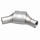 MagnaFlow universal catalytic converter 2.25 inch inlet/outlet stainless steel Federal EPA compliant OBDII 99185h
