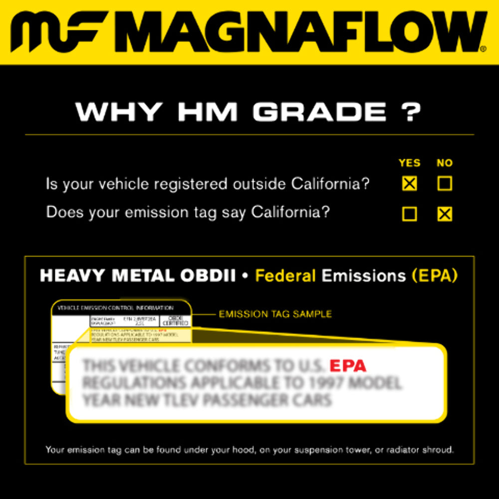 t 1996-2000 Toyota 4Runner Direct-Fit Catalytic Converter 27301 Magnaflow MagnaFlow Exhaust Products