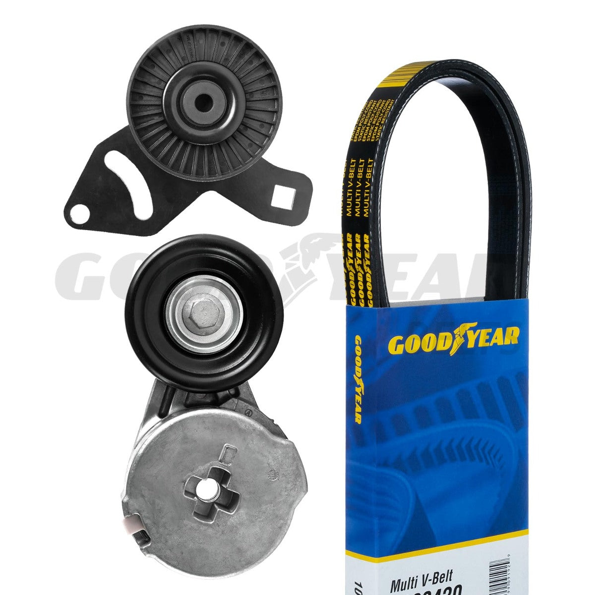 t 1996-97 Ford F-100 Ranger Serpentine Belt Drive Component Kit Goodyear 3076 Good Year Belts