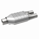 MagnaFlow universal catalytic converter 2.5 inch inlet/outlet stainless steel CARB compliant 444007