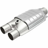 MagnaFlow universal catalytic converter 2.5 inch inlet/outlet stainless steel CARB compliant OBDII 4451337
