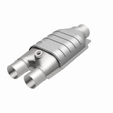 MagnaFlow universal catalytic converter 2.5 inch inlet/outlet stainless steel CARB compliant OBDII 4451337
