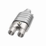 MagnaFlow universal catalytic converter 2.5 inch inlet/outlet stainless steel CARB compliant OBDII 4451337