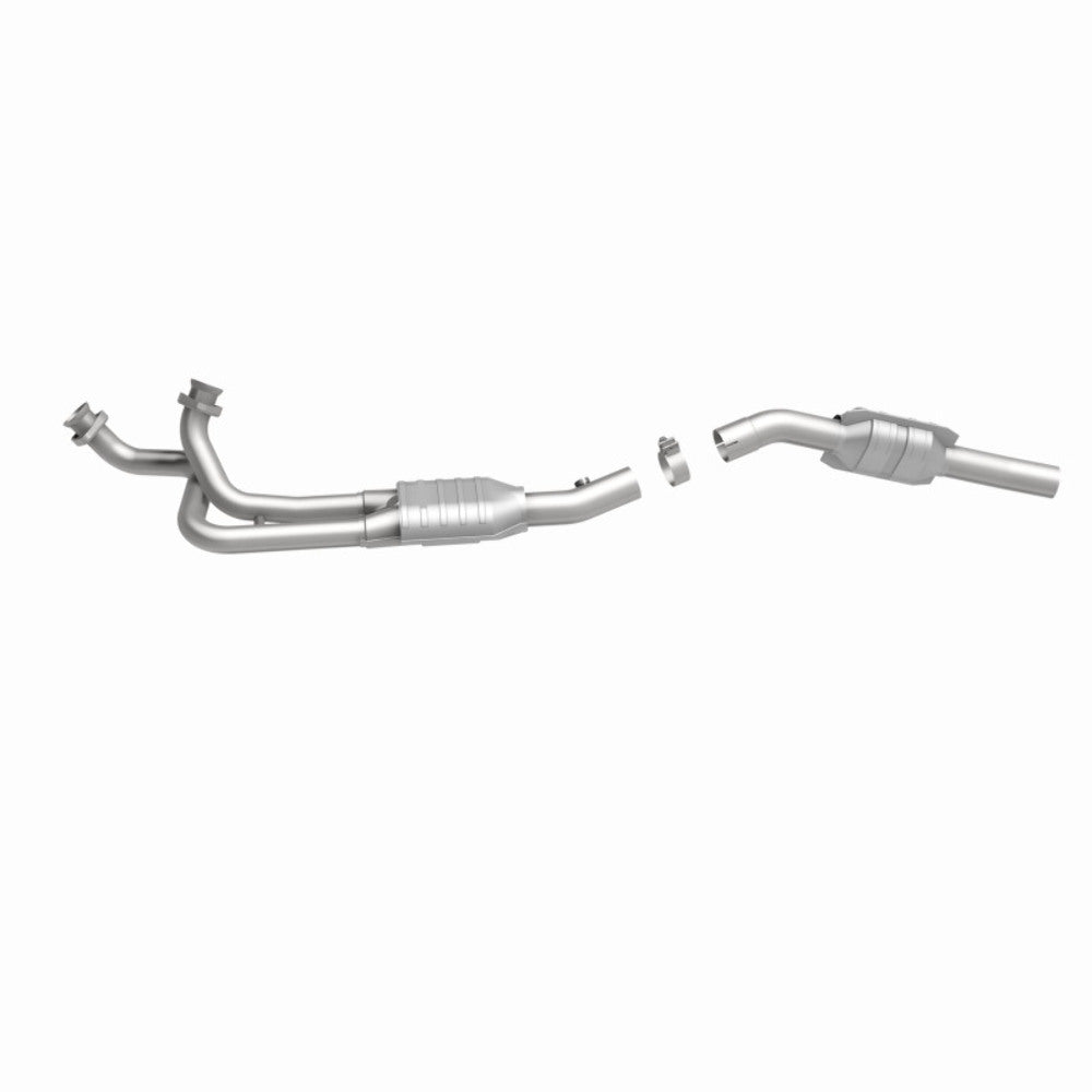MagnaFlow direct-fit catalytic converter fits 1996 Ford E-250 Econoline, 1996 Ford E-150 Econoline, and more, this and 1996 Ford E-150 4.9L stainless steel Federal EPA compliant OB