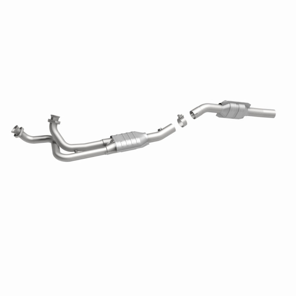 MagnaFlow direct-fit catalytic converter fits 1996 Ford E-250 Econoline, 1996 Ford E-150 Econoline, and more, this and 1996 Ford E-150 4.9L stainless steel Federal EPA compliant OB