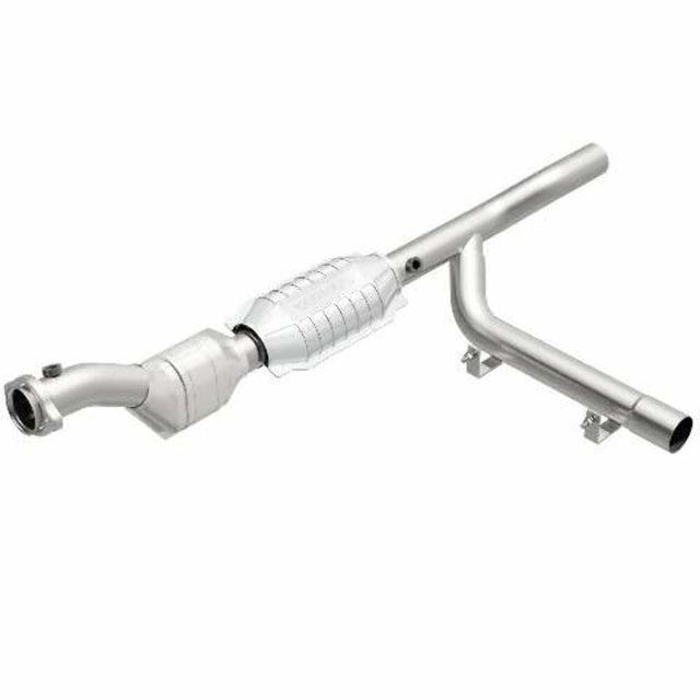 MagnaFlow direct-fit catalytic converter for 1997-1998 Ford F-150 passenger side stainless steel Federal EPA compliant OBDII 23345
