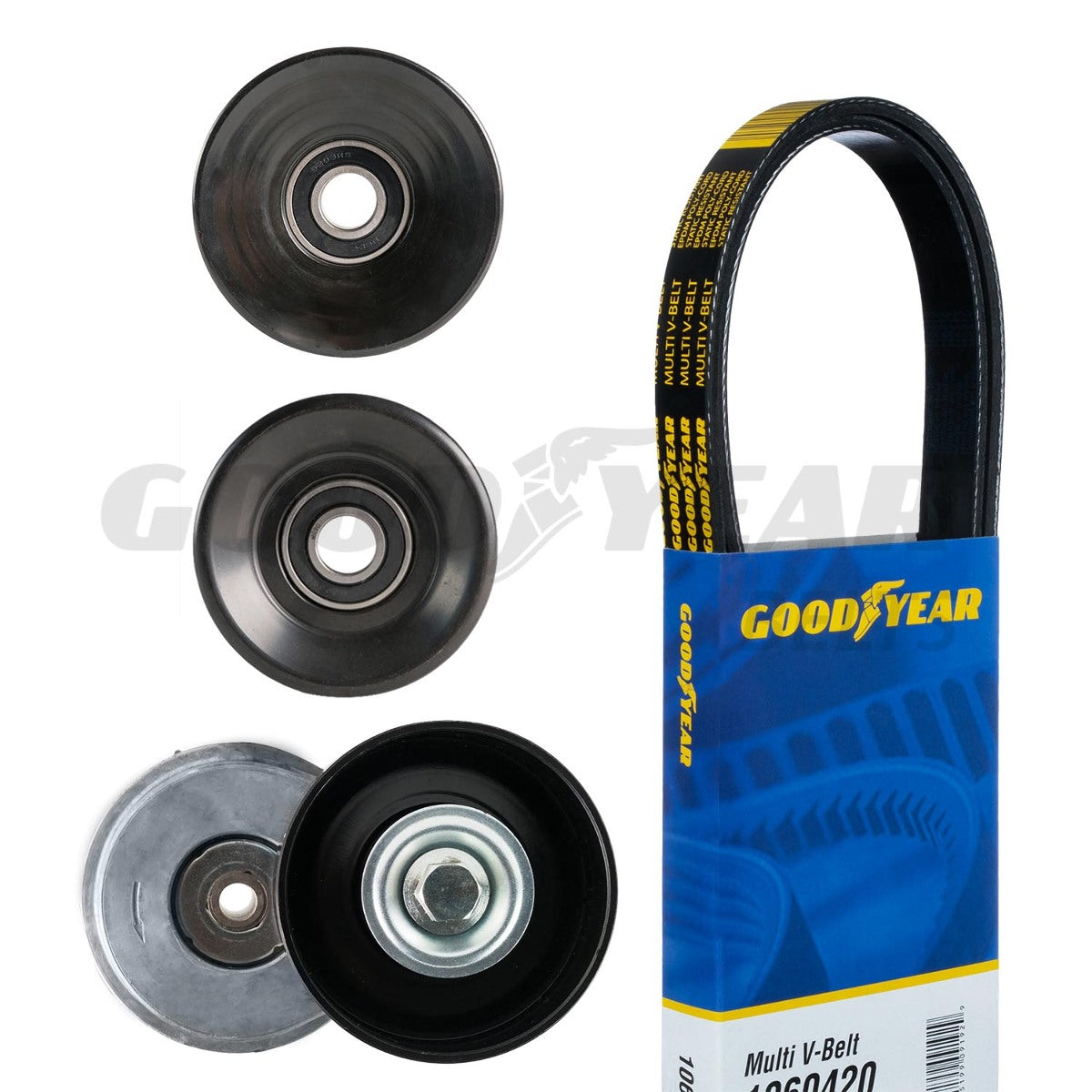 t 1997-2004 Ford F-150 Serpentine Belt Drive Component Kit Goodyear 3051 Good Year Belts