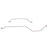 t 1997-2006 Jeep Wrangler TJ Rear Axle Brake Lines Dana 35 Rear Drums Stainless Fine Lines
