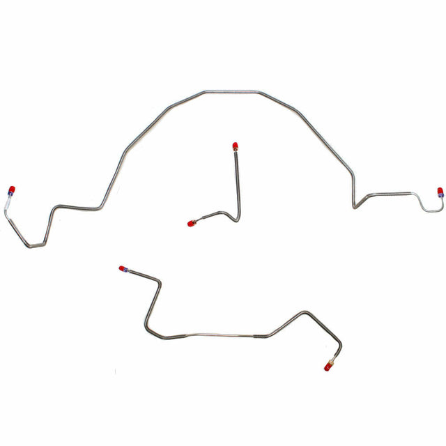 t 1998-2001 Ford Ranger 2WD RWABS Front Disc/Rear Drum Front Brake Line TKT9841SS Fine Lines